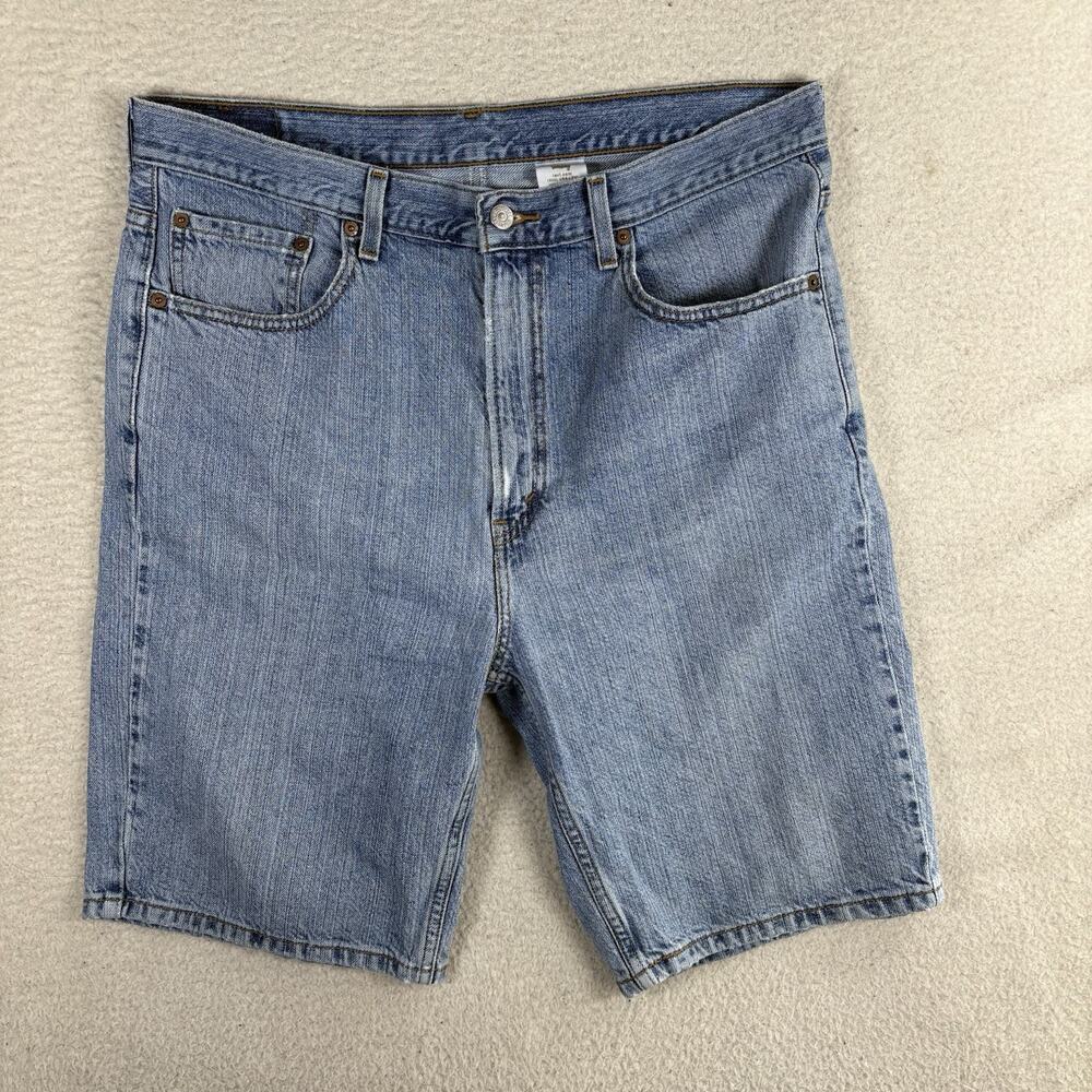 Vintage Levis 505 Jean Shorts Mens 36 Blue Denim 9.5" inseam Jorts Skater Y2K